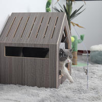 Meubles d'intérieur en bois pour chats Maisons pour chiens Maison personnalisée pour lapins Chenil en bois Cages pour animaux de compagnie