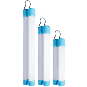 ไฟฉุกเฉินแบบหลอดกลม LED สำหรับตั้งแคมป์ กำลังไฟ 20 วัตต์ DC 5V-6V ขนาด 17 ซม. วัสดุ PP+PC พร้อมแม่เหล็กและตะขอ กาว 3M ปรับความสว่างได้ 3 ระดับ - Product Image 1
