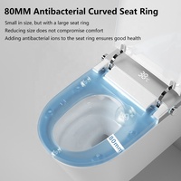 Ensembles de toilettes intelligentes suspendues au mur de luxe Télécommande de commode électrique suspendue au mur de luxe moderne à double chasse pour salles de bains modernes
