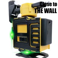Niveau laser vert 4D à 16 lignes, auto-nivelant 360°, rotatif industriel, avec sonde de 5 mm, ligne de 2 mm, batterie au lithium 18650