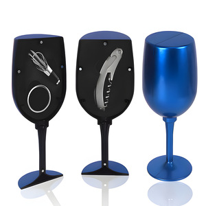 Juego de 3/4 Piezas Multifuncional al por Mayor con Forma de Copa de Vino Tinto, Incluye Sacacorchos y Abrebotellas - Product Image 4