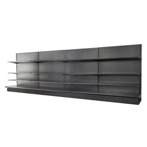 High Quality Price Lozier Supermarket Gondola Metal Rack Metal Hole Shelf Mobile Sshelving <strong>French</strong> <strong>Shelves</strong> - Product Image 1