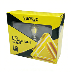 กล่องบรรจุภัณฑ์หลอดไฟ LED แบบสั่งทำพร้อม<span class=keywords><strong>หน้าต่าง</strong></span> ซับในฟองน้ำ ลายนูน และเคลือบด้าน สำหรับจัดแสดงหลอดไฟ - Product Image 1