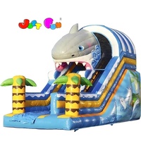 Toboggan gonflable de requin géant bon marché pour usage personnel/toboggan gonflable pour animaux pour adultes et enfants