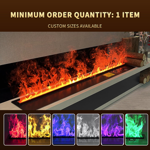 Chimeneas Eléctricas 3D con Vapor de Agua, <span class=keywords><strong>Chimenea</strong></span> Moderna para Interiores, Llama Realista, Humidificador, Control Remoto Inteligente para Decoración de Sala de Estar - Product Image 2