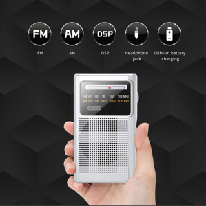 Nuevo <span class=keywords><strong>Radio</strong></span> AM/FM de Bolsillo Pequeño con Banda Meteorológica NOAA, Búsqueda Automática, Almacenamiento, Reproductor USB/SD/MP3, <span class=keywords><strong>Radio</strong></span> <span class=keywords><strong>por</strong></span> <span class=keywords><strong>Internet</strong></span>, Material Plástico - Product Image 2