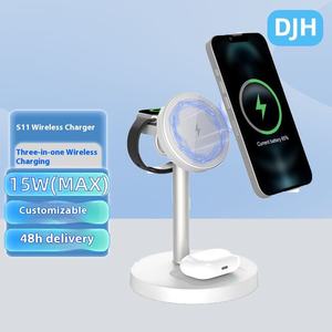 Multifunction Wireless Charger 3 in 1 Station for Desk, Nightstand & Travel Use - Product Image 2