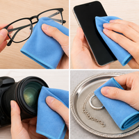Chiffon de nettoyage en microfibre doux et sans peluches pour lunettes, écran de téléphone, objectif d'appareil photo, bijoux, serviette de nettoyage en polaire double face