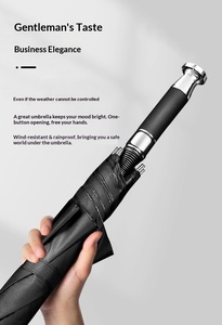 High Quality Custom Logo Auto Open Windproof Water <strong>Repellent</strong> Super Large Golf <strong>Umbrella</strong> for Hotel Reception Business Promotion - Product Image 4