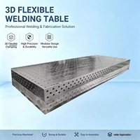 Table de fabrication D16 résistante à la déformation 1200x2400mm, banc de soudage 3D nitruré pour travaux de soudage de cadres