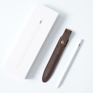 Étui pour <span class=keywords><strong>Apple</strong></span> Pencil 2 en cuir Crazy Horse rétro, durable, léger, protecteur, pour stylet d'écriture manuscrite - Product Image 5