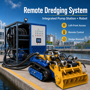 Robot de nettoyage d'égouts électrique sur chenilles en acier au carbone avec caméra et pompe à moteur pour l'<span class=keywords><strong>inspection</strong></span> et le nettoyage des canalisations souterraines - Product Image 1