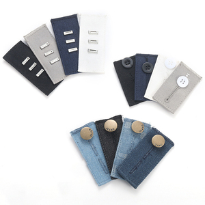 Có Thể Điều Chỉnh Sinh Thái Thân Thiện Với Kim Loại Vải PU Da Quần Phụ Kiện Không Có-May Jeans Nút Extender Với Thân Phong Cách - Product Image 1