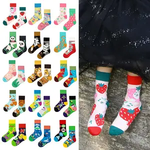 OEM Custom Made children socks High Quality funny cartoon socks spring autumn Novelty Cute Socks For Kids