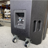 Portable 2*15 \ "1100W Métal Haute Performance 3 Voies Passif Point Source Haut-Parleur Premium Live Audio Sound Equipment