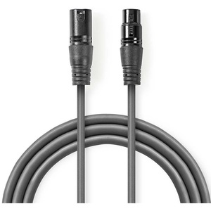 Cable de audio balanceado XLR macho a hembra de 3 pines y 10 m - Product Image 1
