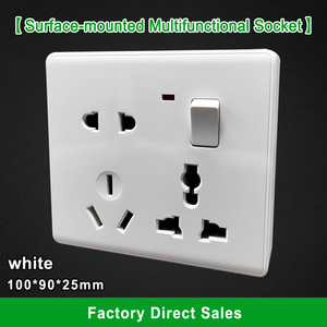 Groothandel <span class=keywords><strong>Multi</strong></span>-<span class=keywords><strong>Socket</strong></span> 8-<span class=keywords><strong>Socket</strong></span> Wit Pc Paneel Geschikt Voor Universele Wandschakelaars In Meerdere Landen - Product Image 2