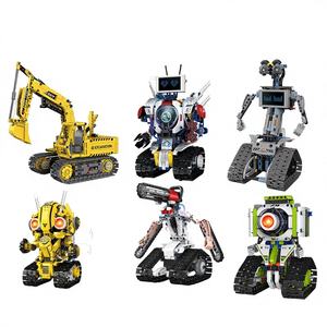 Bloques de Construcción ABS con Control Remoto Dual y Bloques de Codificación, Compatibles con Mini Legos, Pequeños Juguetes Educativos Programables - Product Image 1