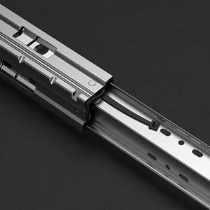 Rail coulissant en forme de L robuste Glissière de <span class=keywords><strong>tiroir</strong></span> Rail de guidage à billes en acier à trois sections Rail de rail monté au fond à angle droit - Product Image 3