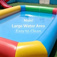 Grande piscine gonflable pour enfants, piscine gonflable commerciale pour parc aquatique, jeu de pêche, jeu de bulles, taille et couleur personnalisées