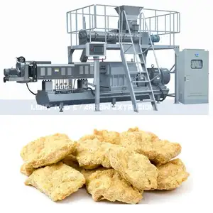 Harga grosir NON-GMO Soya Nuggets Protein chunks Nuggets membuat mesin