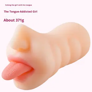 Jrui Aide à la masturbation masculine, jouet sexuel pour adultes, godet de masturbation, fonction d'exercice du pénis, 100% étanche, silicone moulé, 515g, Série L1 - Product Image 1