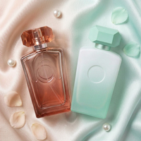Flacon de parfum vide en verre moderne de 100 ml, design de luxe avec pulvérisateur, qualité supérieure, vente en gros Anding