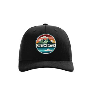 Sombrero de camionero estructurado de 6 paneles, parche bordado personalizado, Logo, malla transpirable, cierre de plástico ajustable, gorras de protección solar - Product Image 2