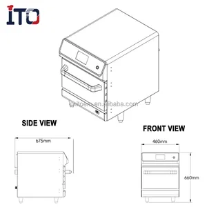 Forno comercial de alta velocidade merrychef OVEN