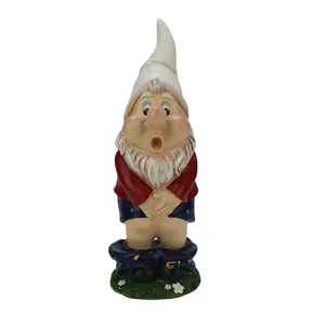 ソーラー樹脂gnome ledライトガーデン像いたずらgnomeガーデン装飾用