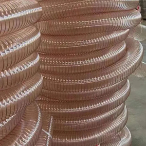 Tuyau en PU léger anti-âge avec armature en fil d'acier, flexible, en polyuréthane, haute pression, pour conduite d'air extérieure, résistant aux intempéries, pour irrigation - Product Image 4