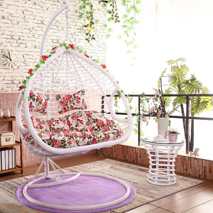 Sedia a dondolo da esterno durevole di vendita calda doppio cesto appeso sedia in vimini <span class=keywords><strong>nido</strong></span> d'uccello altalena da esterno - Product Image 2