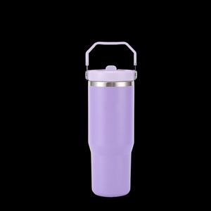 Insulated Coffee Travel Tumbler with Handle Grip, 30oz Stainless Steel Cup for Car Outdoor and Daily Drinks - Product Image 1
