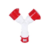 Prise multiple industrielle ZNG-1025 à 2 voies, 5 broches, 380V, 32A, deux prises, séparateur de prise industriel