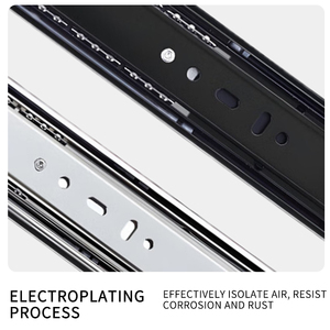 Factory Customization 40mm 45mm <strong>Slide</strong> Sliding for 20&quot; <strong>Soft</strong> Closing <strong>Drawers</strong> <strong>Push</strong> to <strong>Open</strong> <strong>Drawer</strong> <strong>Slides</strong> - Product Image 2