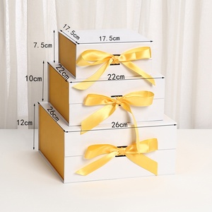 Biểu Tượng Tùy Chỉnh Màu Hồng Đóng Mở Hộp Cứng Nhắc Bao Bì Các Tông Có Thể Gập Lại Từ Hộp Quà Tặng Với Ribbon - Product Image 4