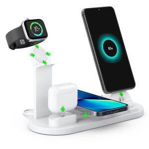Vinedx Chargeur sans fil 3 en 1, support de charge rapide 15W avec port Type C pour montre connectée et téléphone - Product Image 2