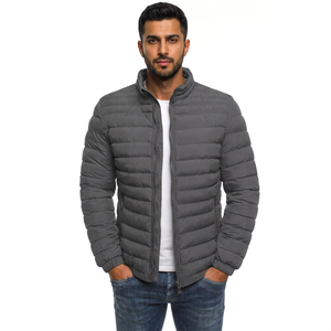 Chaqueta Acolchada para Hombre, Ligera, Impermeable, de Secado Rápido, Resistente al Invierno, con Logotipo Frontal en Lona, OEM - Product Image 1