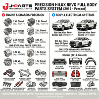Pièces détachées automobiles complètes pour Toyota Hilux Revo 2015-2024 Moteur Châssis Suspension Direction Frein Carrosserie Accessoires Tout en un