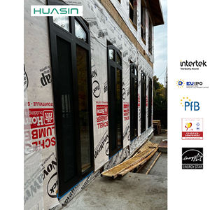 华信工厂直销美国标准2026定制铝窗铝门制造商，带玻璃 - Product Image 1