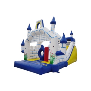Надувной игровой комплекс для детей: коммерческий надувной батут-замок розового цвета с горкой для помещений - Product Image 3