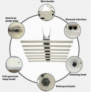 Nueva Lámpara LED de Cultivo de Espectro Completo Regulable de 1000W, Barra LED Comercial para Cultivo en Interiores e Invernaderos - Product Image 4