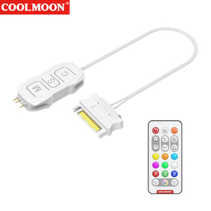 คอนโทรลเลอร์ <span class=keywords><strong>COOLMOON</strong></span> SK1 ARGB 5V 3Pin สำหรับต่อพ่วงพัดลมเคสคอมพิวเตอร์  พร้อมฮับขยายแสงไฟ มีสินค้าในสต็อก - Product Image 6