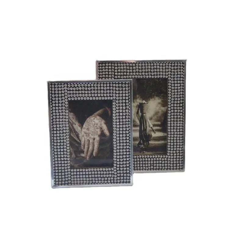 Moldura mosaica de aço da foto em dois tamanhos outros materiais mosaico como bronze e cobre também disponível