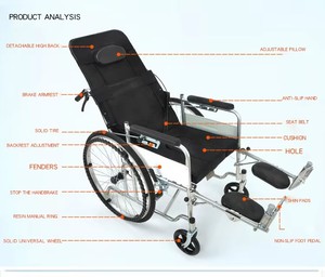 Fauteuil roulant manuel léger au prix le plus bas à vendre pour personnes âgées et handicapées - Product Image 5