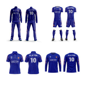 Maglia da <span class=keywords><strong>calcio</strong></span> blu e bianca, - Product Image 1