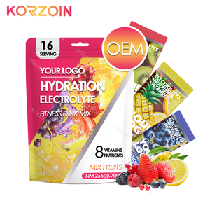 Elettroliti in Polvere per Idratazione con Vitamine, Senza Zucchero, Nutrizione Sportiva, Gel Energetico in Bustine, Etichetta Privata OEM Personalizzata - Product Image 1