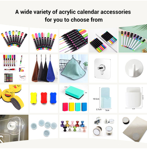 Trong Suốt Khô Xóa Hiển Thị Xóa Thông Báo Xóa Thông Báo Tin Nhắn Acrylic Tấm Từ Hàng Tuần Kế Hoạch Viết Hội Đồng Quản Trị Cho Tủ Lạnh - Product Image 6