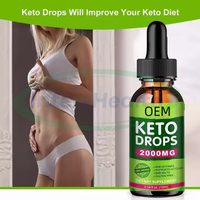 Ausreson OEM Keto Drops Eau Nettoyer Foie Detox Diet Liquide Minceur Brûleur de Graisse Supplément Heavy Metal Detox Keto Drops