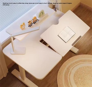 Bảng nghiên cứu chiều cao trẻ em có thể điều chỉnh bàn trẻ em học sinh mạnh mẽ bảng với nghiêng máy tính để bàn kệ sách - Product Image 5